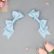 Load image into Gallery viewer, Kawaii Handmade Bow Hair Clips Anime Lolita Hairpins Cosplay Headwear JK Uniform Hair Accessory Xmas Gifts
