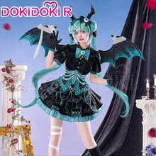 Load image into Gallery viewer, MIKUU Cosplay Costume Game Cosplay DokiDoki-R Mikku Cosplay Women Cute Black Green Lolita Dress Costume Mikuu Cosplay Wig