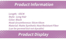 Load image into Gallery viewer, IN STOCK UWOWO Anime Cosplay Cosplay Wig Mitakaa Asaa Wig Long Black Hair
