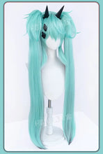 Load image into Gallery viewer, Women Sexy Demon Miku Cosplay Costumes Anime Devil Hatsune Cosplay Uniform Dress Wigs Wings Suit With Horns Tail Halloween Party