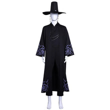 Load image into Gallery viewer, UWOWO Saja Boys Cosplay Collab Series: Kpop Huntrix Saja Boys ‘You Idol’ Jinu Black Cosplay Costume XS-3XL Halloween Costume