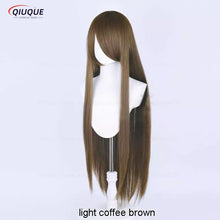 Load image into Gallery viewer, 73 Colors 100cm Long Straight Cosplay Wig Anime Compatible Universal Omopinenet Heat Resistant Synthetic Hair Wigs + Wig Cap