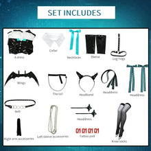 Load image into Gallery viewer, Women Sexy Demon Miku Cosplay Costumes Anime Devil Hatsune Cosplay Uniform Dress Wigs Wings Suit With Horns Tail Halloween Party