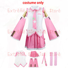 Load image into Gallery viewer, 2025 XS-3XL Full Set Pink Cherry Hatsune Miku Cosplay Costume Wig Headwear Prop Miku Cosplay Accessories Halloween Party Outfit