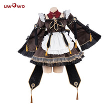Load image into Gallery viewer, IN STOCK UWOWO Game Genshin Impact HuTao Cosplay Costume Hu Tao Halloween Maid Costume Christmas Outfit Dress Cosplay Role Play