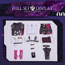 Load image into Gallery viewer, IN STOCK Kafka Cosplay Costume Game Honkai: Star Rail Cosplay DokiDoki-SR Honkai Kafka Women Halloween Costume Kafka Wig Shoes