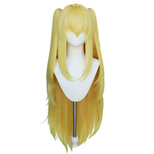 Load image into Gallery viewer, UWOWO Game Azurr Lanee x To Lovee Ruu Golden Darkness Cosplay Wig Long Yellow Hair Halloween Wig