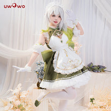 Load image into Gallery viewer, IN STOCK UWOWO Nahida Cosplay Genshin Impact Cosplay Fanart Nahida Cute Maid Cosplay Maid Dress Ice-green Halloween Outfit