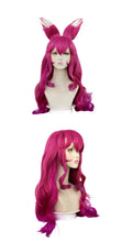 Load image into Gallery viewer, Ahri LOL Cosplay Costume Wig Ear Spirit Blossom League of Legends Cosplay Outfits Anime Halloween Party Costumes for Women Girl