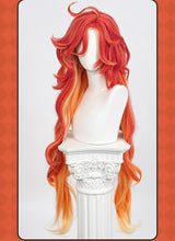 Load image into Gallery viewer, UWOWO Mavuika Wig Game Genshin Impact Mavuika “Pyro Archon” Cosplay Wig Orange Hair Long Hair Halloween Wig