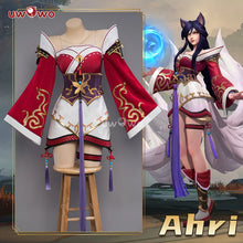 Load image into Gallery viewer, IN STOCK UWOWO League of Legends/LOL: Ahri Champion Nine Tails Wildd Riftt Game Cosplay Costume Ahri Halloween Cosplay