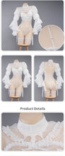 Load image into Gallery viewer, IN STOCK UWOWO Nierr: Automataa Yorhaa 2B Cosplay Costume White Wedding Dress Bride Halloween Costume Outdoor Dress For Women
