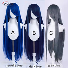 Load image into Gallery viewer, 73 Colors 100cm Long Straight Cosplay Wig Anime Compatible Universal Omopinenet Heat Resistant Synthetic Hair Wigs + Wig Cap