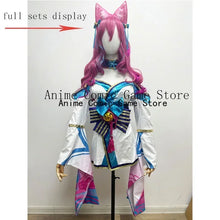 Load image into Gallery viewer, Ahri LOL Cosplay Costume Wig Ear Spirit Blossom League of Legends Cosplay Outfits Anime Halloween Party Costumes for Women Girl