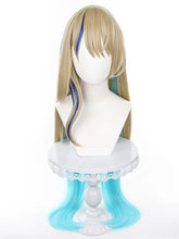 Load image into Gallery viewer, IN STOCK UWOWO Serval Cosplay Wig Honkai Star Rail Cosplay 100cm Long Light Gradient Golden Yellow Hair Heat Resistant Halloween
