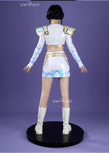 Load image into Gallery viewer, UWOWO Zoey Cosplay Collab Series: Kpop Huntrix Zoey White Holographic Performance Cosplay Costume XS-3XL Halloween Costume