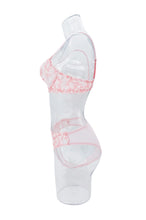 Load image into Gallery viewer, Mesh Sheer Lingerie Set – French Floral Embroidered Underwear, Sexy Bra & Briefs for Women