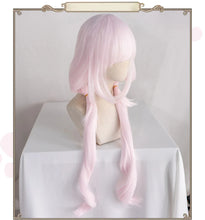 Load image into Gallery viewer, UWOWO Vanilla Cosplay Wig 80cm Long Twin-tail Light Pink Chocolaa/Vanillaa Long Wig Heat Resistant Halloween