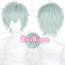 Load image into Gallery viewer, TILL Cosplay Wig 32cm Short Frizzy Green Wig Cosplay Anime Cosplay Wigs Heat Resistant Synthetic Wigs for Halloween Costume