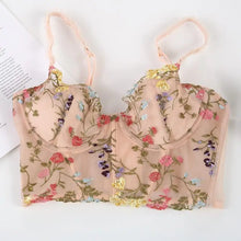 Load image into Gallery viewer, Sexy Embroidery Lingerie Lace Floral Women Underwear Bones Push Up Bra Romantic Girl Bras And Panties Set Female Beautiful Sets