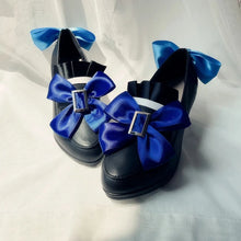 Load image into Gallery viewer, Game Genshin Impact Fontaine Furina Cosplay Shoes Boot Women Lolita Bow High Heels Halloween Masquerade Party Costume Accessorie