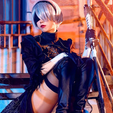 Load image into Gallery viewer, Nier Automata Cosplay Costume Yorha 2B sexy Outfit Games Suit Women Role Play Costumes Girls Halloween Party Fancy Dress
