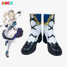 Load image into Gallery viewer, ANIMECC in Stock Genshin Impact Barbara Cosplay Costume Wig Anime Game Princess Dresses Lolita Maid Halloween Clothes for Women