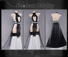 Load image into Gallery viewer, IN STOCK UWOWO Nierr: Automataa Yorhaa 2B Cosplay Cheongsam Costume S-3XL Halloween Costumes Uwowo×DISHWASHER1910 Fanart Suits