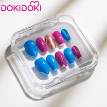 Load image into Gallery viewer, IN STOCK Jinxx Wig Game DokiDoki-R Women 38cm Hair Jinxx Cosplay Mask Tattoo Necklace Nails Bun Wig Luminous Ball Free Cap