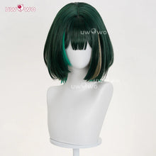 Load image into Gallery viewer, UWOWO Nefer Wig Game Genshin impact Nefer Cosplay Wig Short Hair Green Hair Halloween Wig