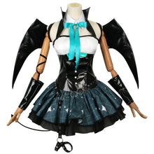 Load image into Gallery viewer, Women Sexy Demon Miku Cosplay Costumes Anime Devil Hatsune Cosplay Uniform Dress Wigs Wings Suit With Horns Tail Halloween Party