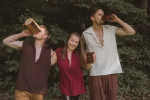 Load image into Gallery viewer, Cotton - Men's/Women's Renaissance Faire Shirt- Square Cuff halloween costumes for women cosplay costumes