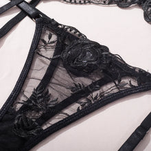 Load image into Gallery viewer, Sexy Erotic Lingerie Women Bra And Panty Garters 3pcs See Through Lingerie Sets Sexy Women's Underwear Set Female Sexy Costumes