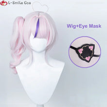 Load image into Gallery viewer, VTuber NIJISANJI lLUNA Maria Marionette Cosplay Wig 42cm Short Pink Ponytail Heat Resistant Synthetic Hair Party Wigs + Wig Cap