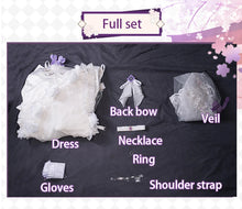 Load image into Gallery viewer, IN STOCK UWOWO Musashii Cosplay Game Azur Lanee Musashii Oath Dress 'Purest Wisteria' Bride Cosplay Costume Halloween Costume