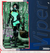 Load image into Gallery viewer, IN STOCK UWOWO Game Valorantt Viper Cosplay Costume with Face Mask Accessories Women Bodysuit Jumpsuit Halloween Costumes Suit