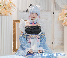 Load image into Gallery viewer, LAST BATCH UWOWO Ayaka Cosplay Maid Costume Genshin Impact Cosplay Maid Dress Maid Ver. Kamisato Ayaka Women Halloween Costumes