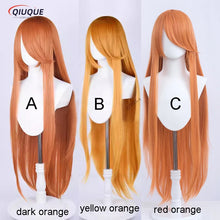 Load image into Gallery viewer, 73 Colors 100cm Long Straight Cosplay Wig Anime Compatible Universal Omopinenet Heat Resistant Synthetic Hair Wigs + Wig Cap
