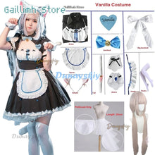 Load image into Gallery viewer, Vanilla Cosplay Costume In Stock Maid Dress Maid Outfit NEKOPARA Chocola Vanilla OVA Maid Game Uniform Cat Neko Girl Women