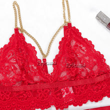 Load image into Gallery viewer, Lingerie Set Erotic Underwire Bra Set Bondage Sex Garters G-String Lingerie Set Ladies Underwear Sexy Costume Women's Intimates