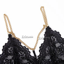 Load image into Gallery viewer, Lingerie Set Erotic Underwire Bra Set Bondage Sex Garters G-String Lingerie Set Ladies Underwear Sexy Costume Women's Intimates