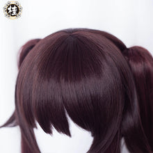 Load image into Gallery viewer, UWOWO Hutao Cosplay Wig Genshin Impact Cosplay Hu Tao Wig Hutao Long Hair Brown Wigs 115cm Claw Clip Ponytail Wig