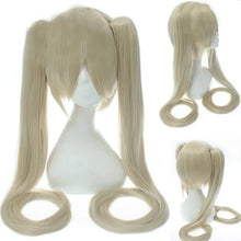 Load image into Gallery viewer, 28 Colors Miku Cosplay Wig Long Heat Resistant Synthetic Hair Clip Ponytails Wigs