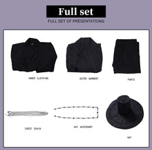 Load image into Gallery viewer, UWOWO Saja Boys Cosplay Collab Series: Kpop Huntrix Saja Boys ‘You Idol’ Jinu Black Cosplay Costume XS-3XL Halloween Costume