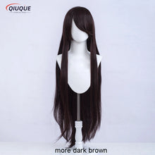 Load image into Gallery viewer, 73 Colors 100cm Long Straight Cosplay Wig Anime Compatible Universal Omopinenet Heat Resistant Synthetic Hair Wigs + Wig Cap