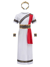 Load image into Gallery viewer, Medieval Cosplay Costume for Kids, Ancient Roman Boy, Greek Emperor Caesar, Historical Outfit for Book Week Day, Halloween Party