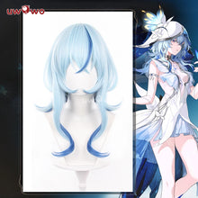 Load image into Gallery viewer, UWOWO Shorekeeper Wig Game Wuthering Waves WuWa Shorekeeper WuWa Cosplay Wig Long Hair Blue Hair Halloween Wig