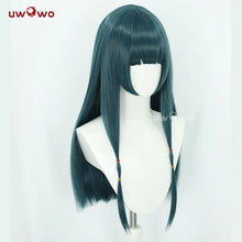 Load image into Gallery viewer, IN STOCK UWOWO Maomao Wig Anime The Apothecaryy Diaries Maomao Dance Dress Cosplay Wig Long Dark Green Wig 80CM