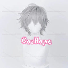 Load image into Gallery viewer, Kaworu Nagisa Cosplay Wig 32cm Silver Gray Wig Cosplay Anime Cosplay Wigs Heat Resistant Synthetic Wigs for Halloween Costume