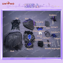 Load image into Gallery viewer, IN STOCK UWOWO Robin Cosplay Game Honkai Star Rail Robin Black Dress Cosplay Costume Halloween Costume For women